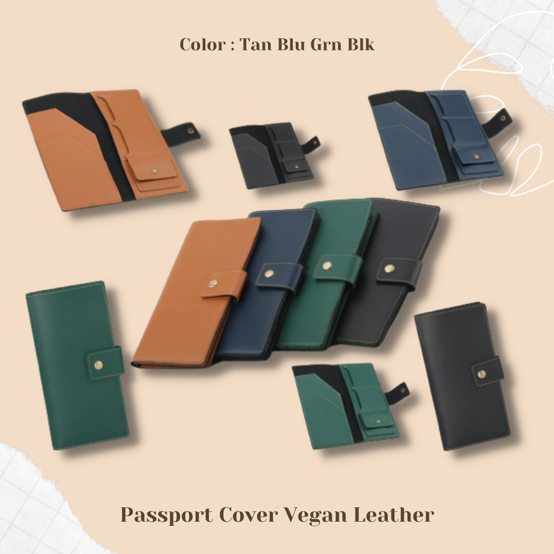 Passport Cover Vegan Leather