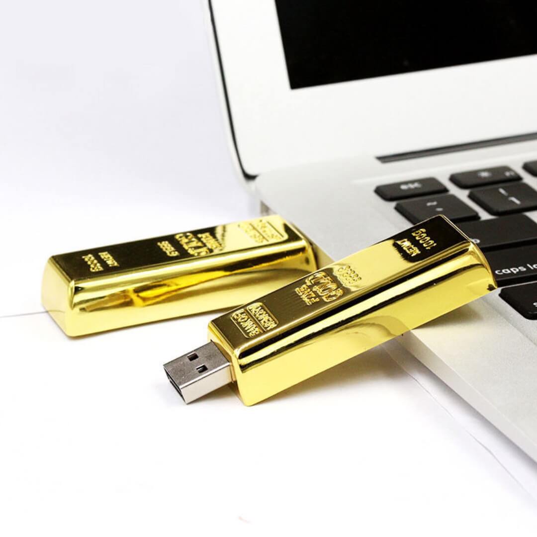 Gold Bar Metal USB Pendrive
