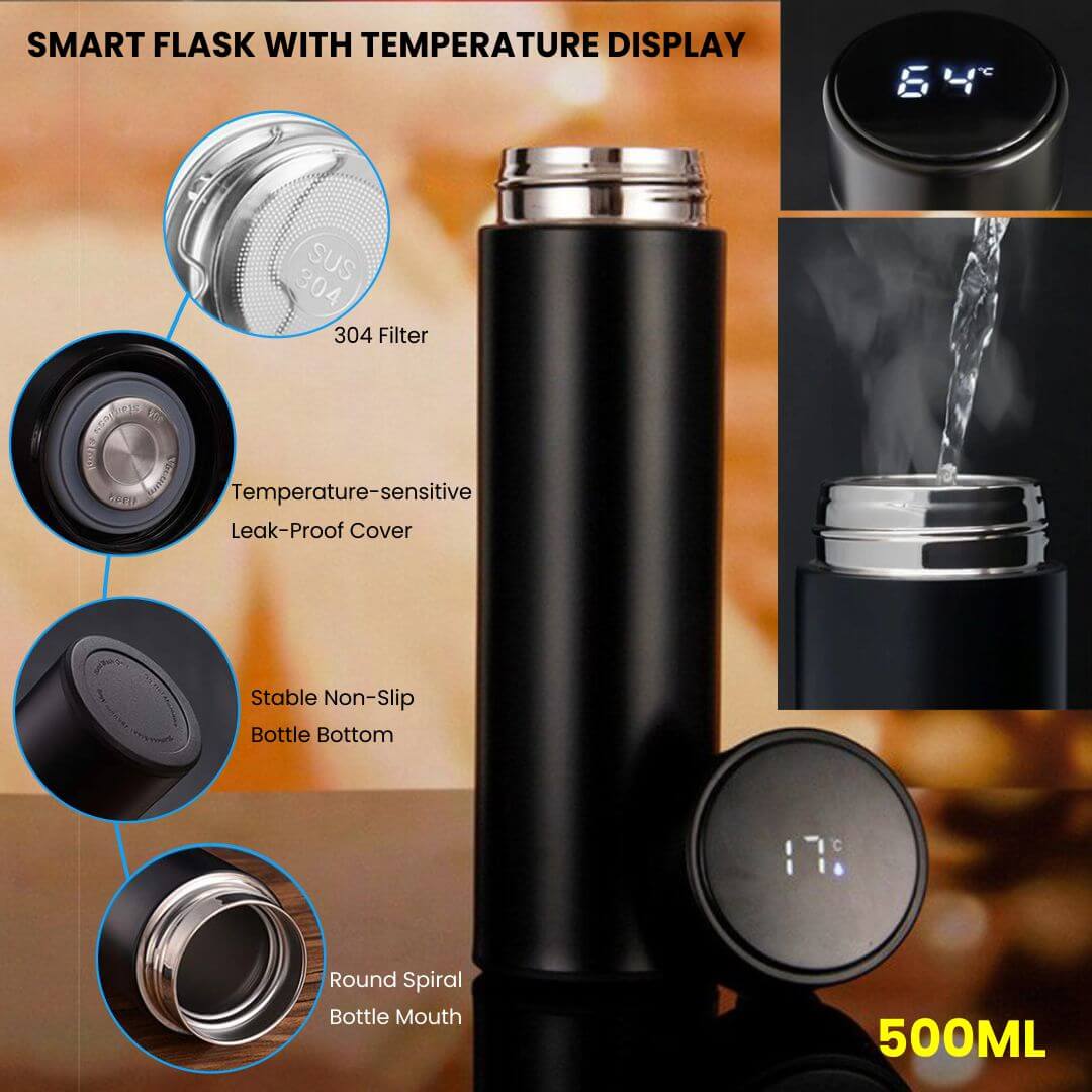 Smart Flask with Temperature Display (500ml)