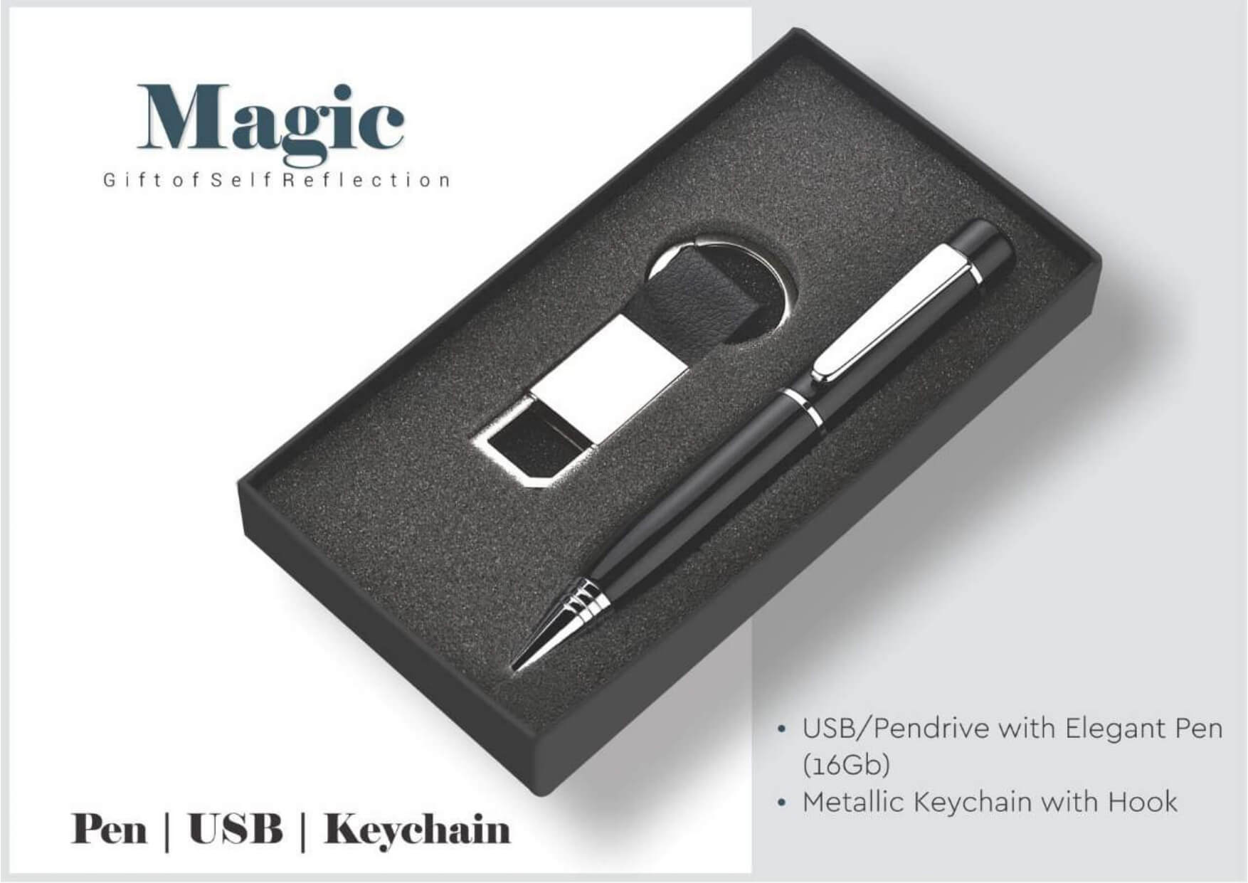 Pen with Usb and Keychain Magic