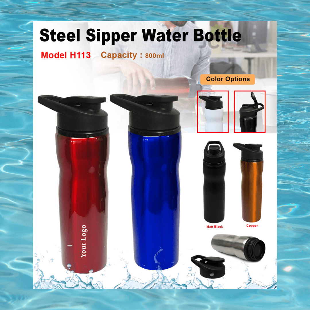 Steel Sipper Water Bottle H-113