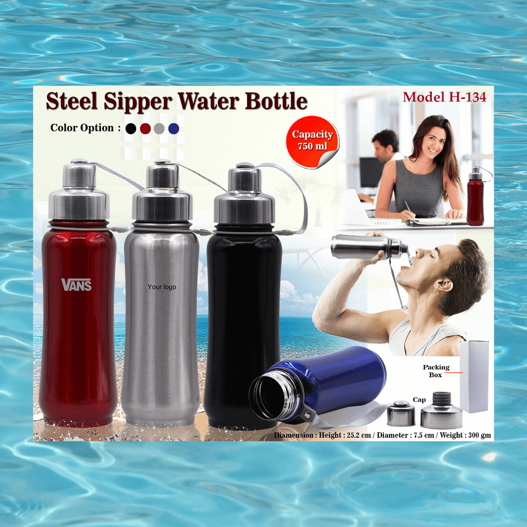 Steel Sipper Water Bottle H-134