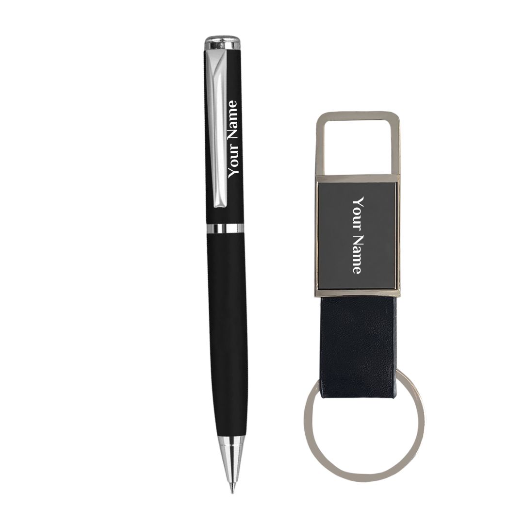 Customized Metallic Pen and Keychain