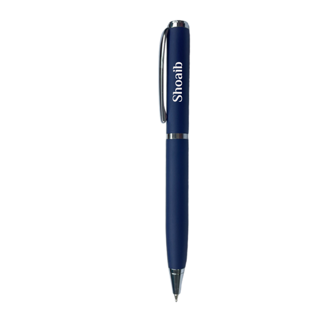 Engraved Metal Pen For Gifting - Blue