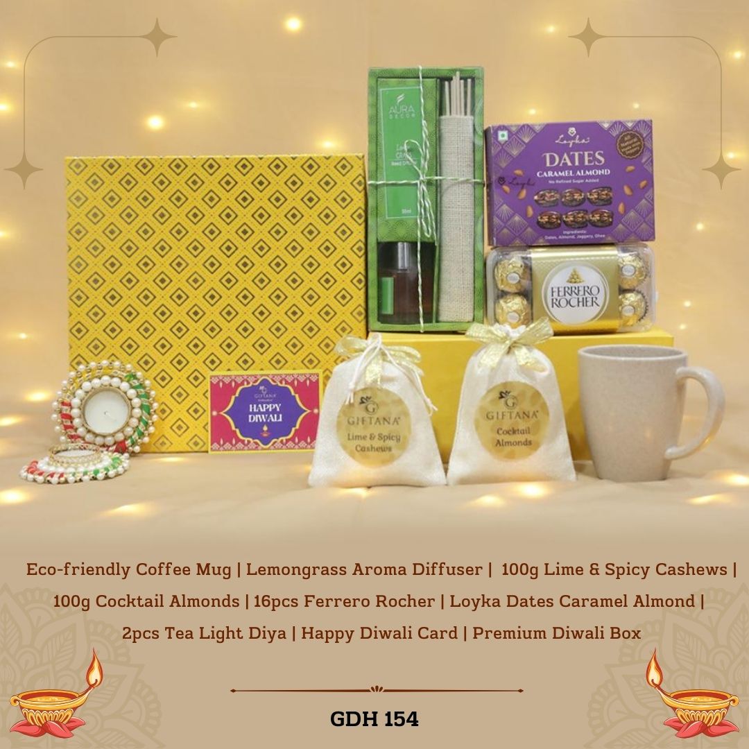 Diwali Ecofriendly Mug and Aroma Set - GDH 154