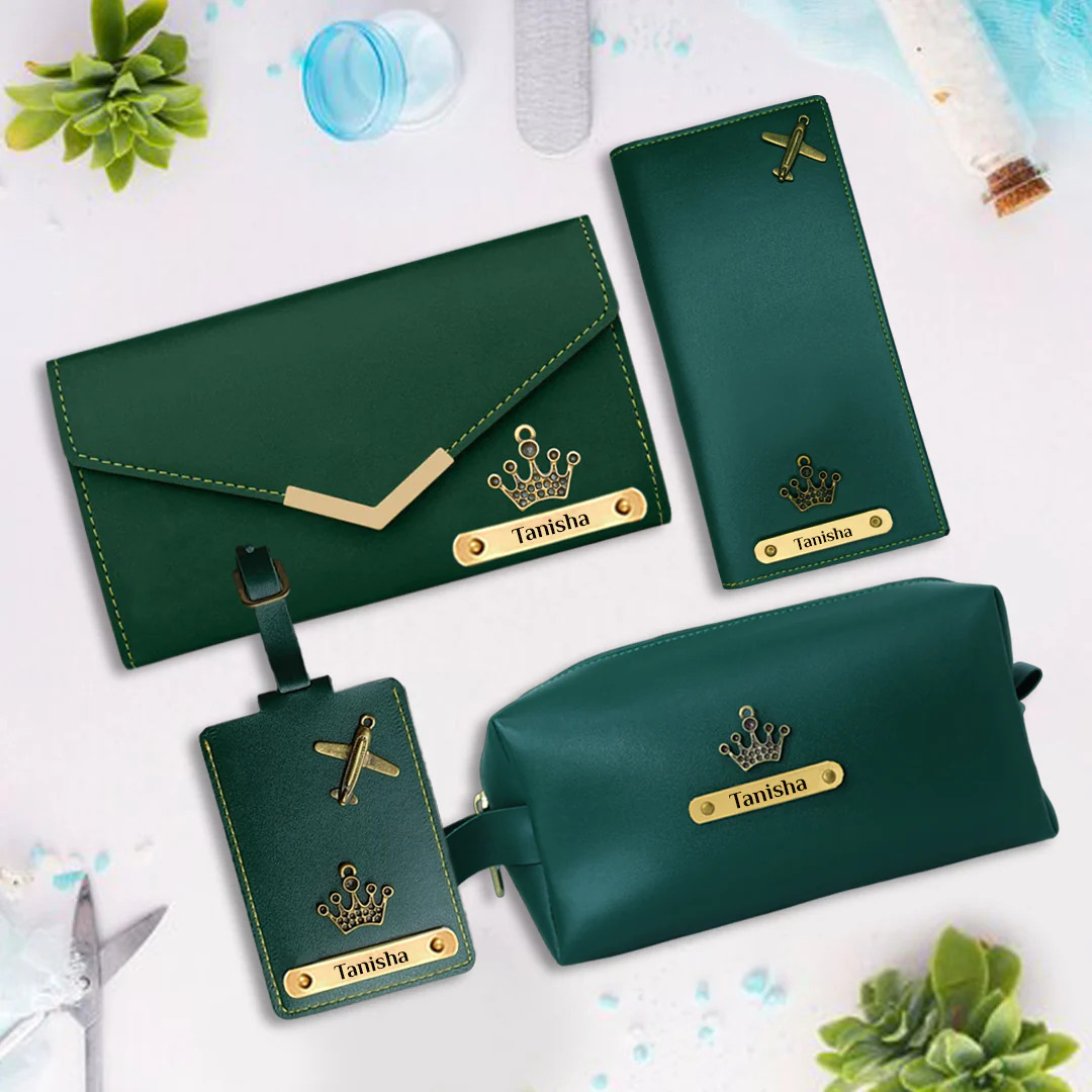 Customized Corporate Gift Set : Ladies Purse, Travel Pouch, Passport Tag & Passport Cover