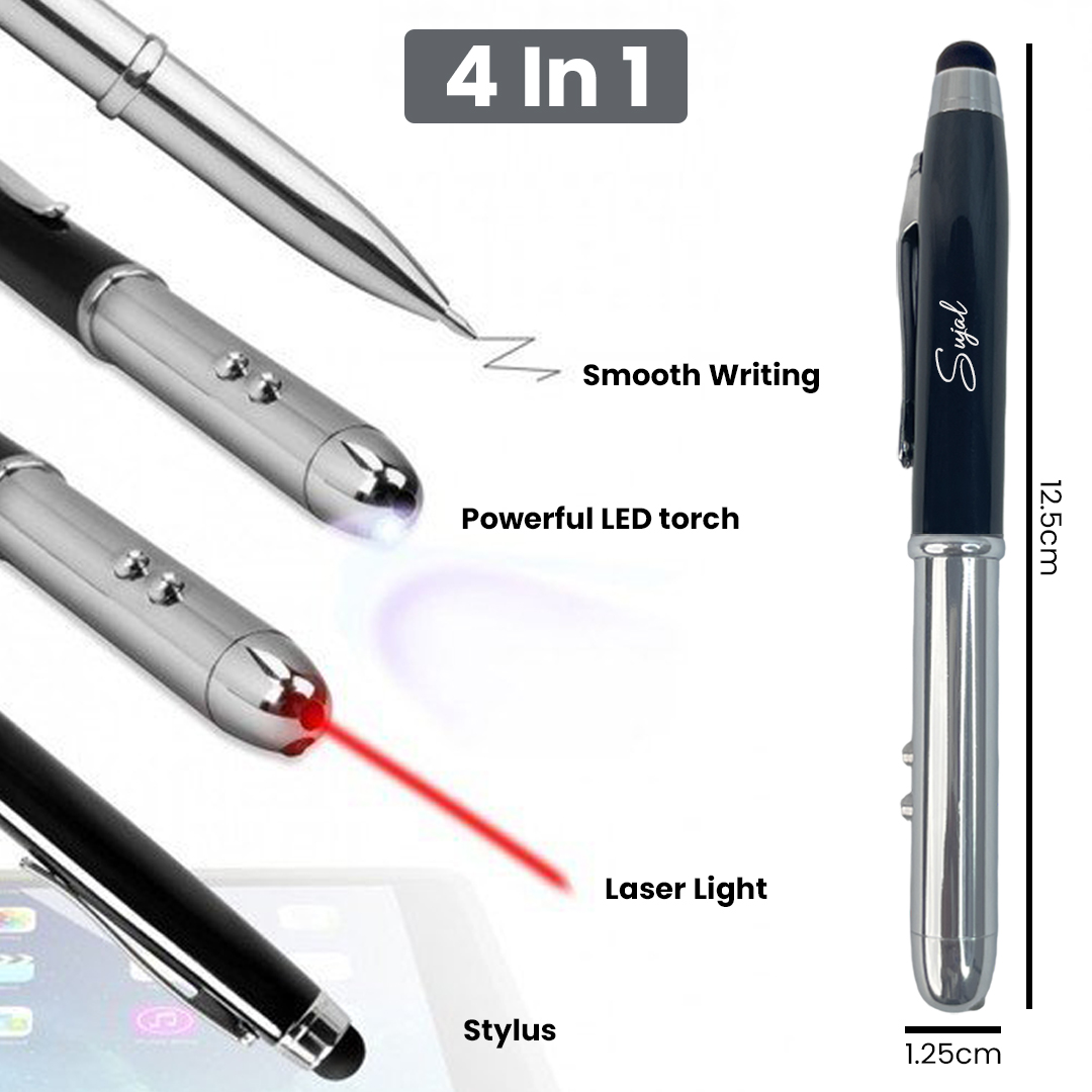 Personalized Corporate Gifts – Premium 4-in-1 Laser Pointer Pen
