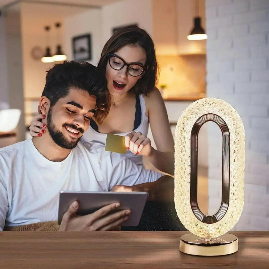 Premium Corporate Gift – Elegant Crystal Table Lamp