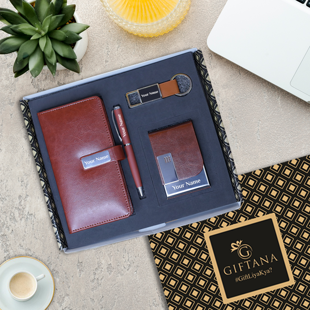 Premium Corporate Gift - 4-in-1 Personalized Gift Set