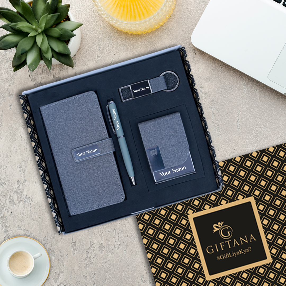 Premium Corporate Gift - 4-in-1 Personalized Gift Set