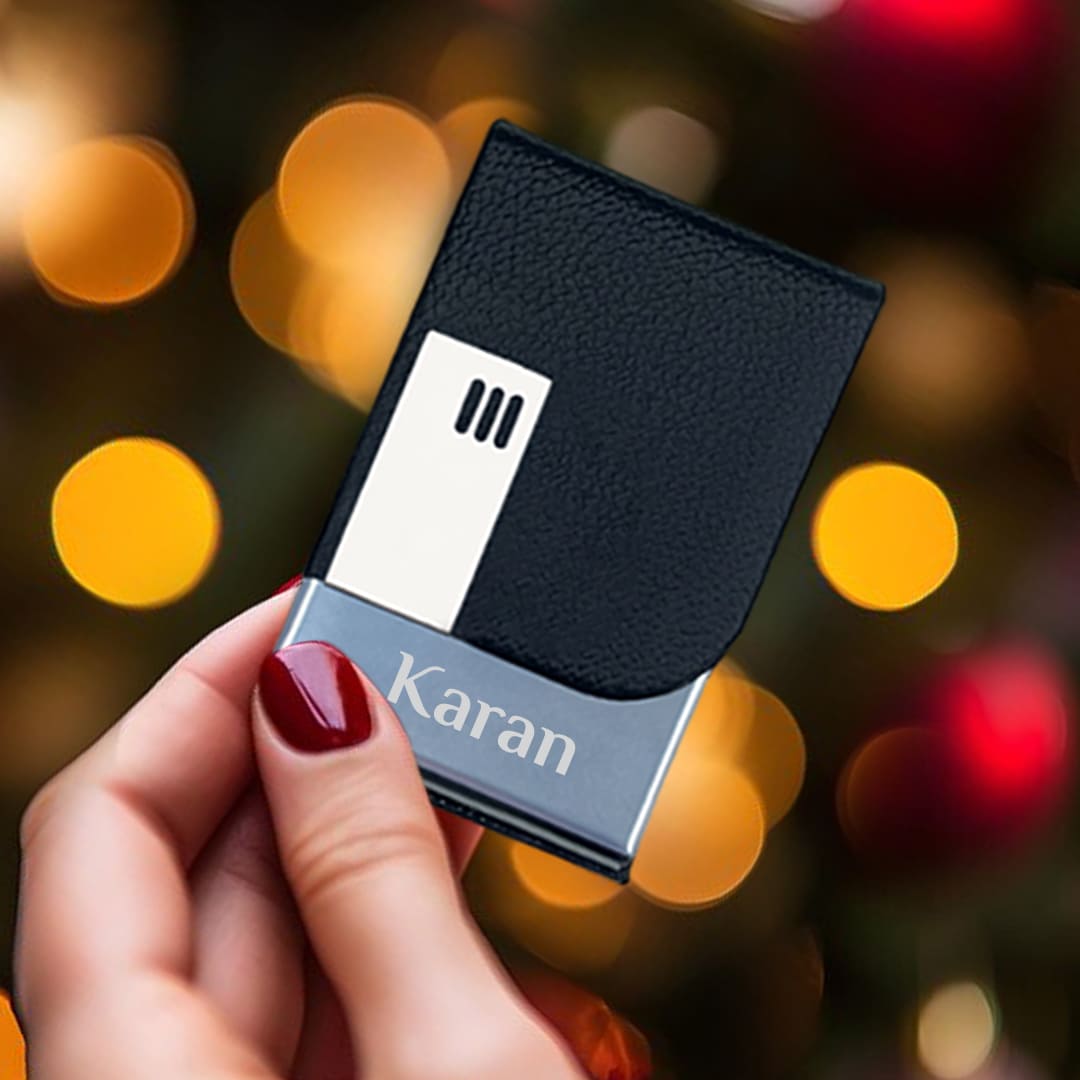 Premium Corporate Gift – Personalized Card Holder for Professionals