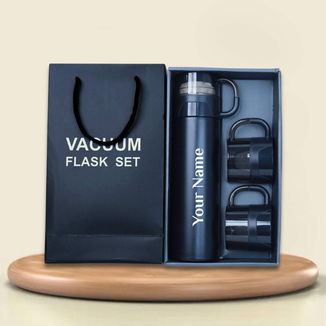 Vacuum-Insulated Travel Flask – Sleek & Personalized Bottle