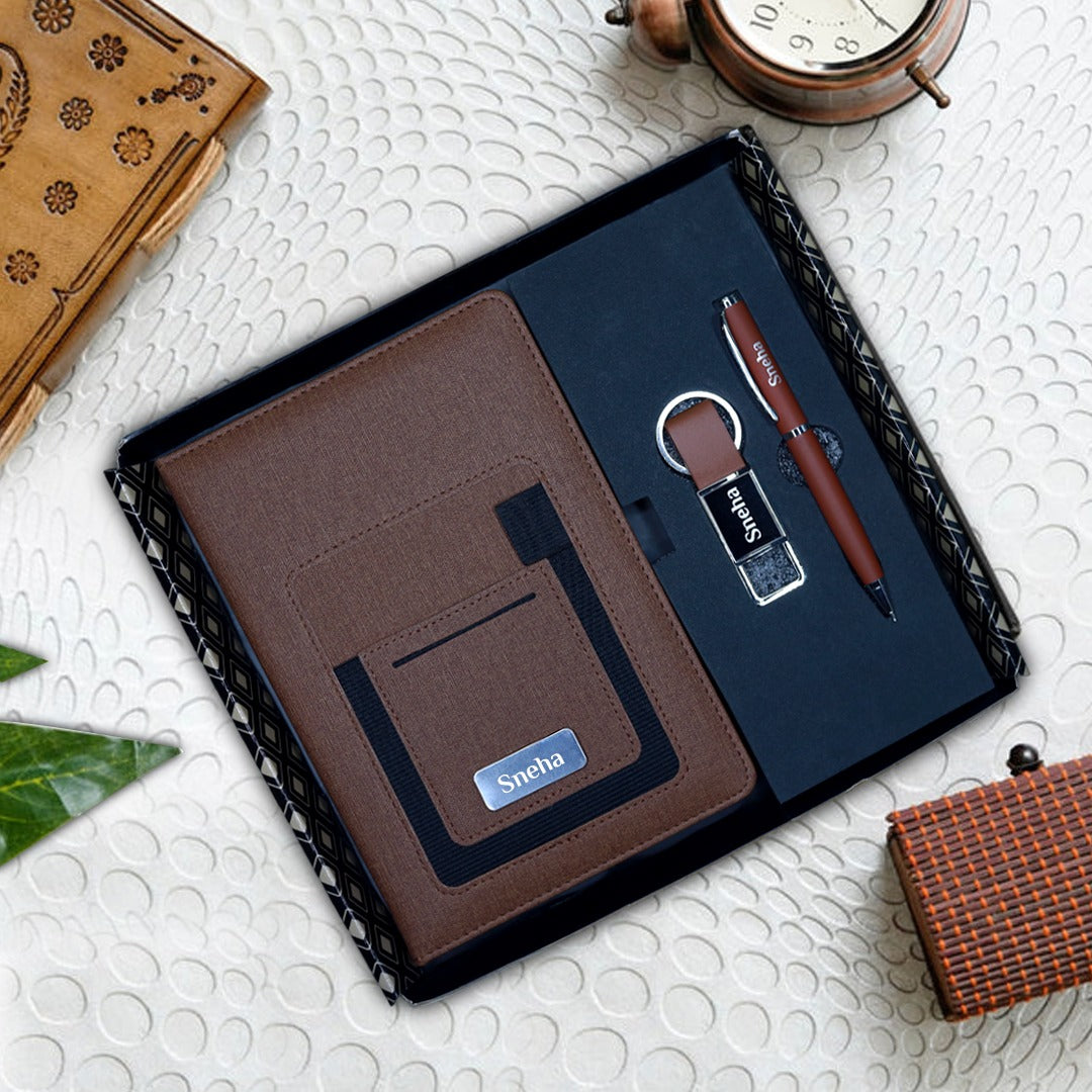 3 in 1 Gift Set - Pen, Keychain and Diary