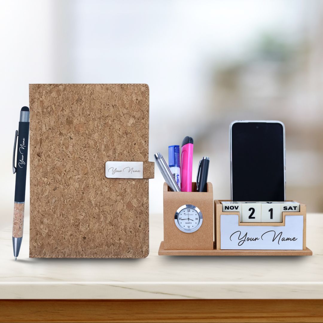 Elegant 3-in-1 Office Gift - Personalized & Practical