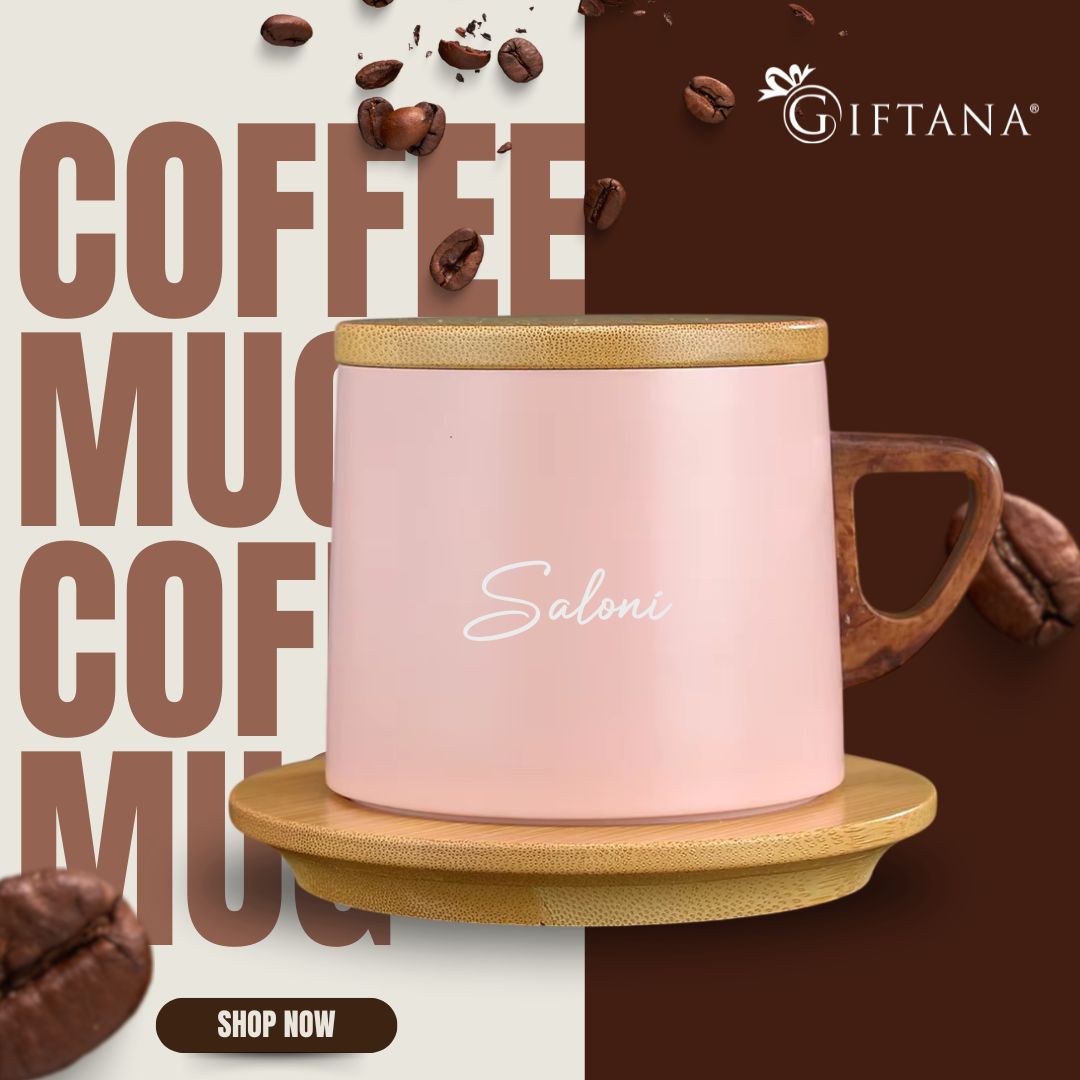 Corporate Gift Set-Vacuum Mug with Wooden Lid
