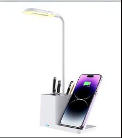 Corporate Gift-LED Lamp with Wireless Charger and Pen Holder