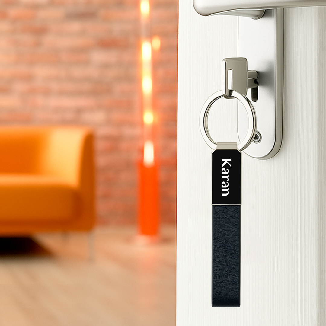 Modern Corporate Keychain-Stylish Business Giveaway