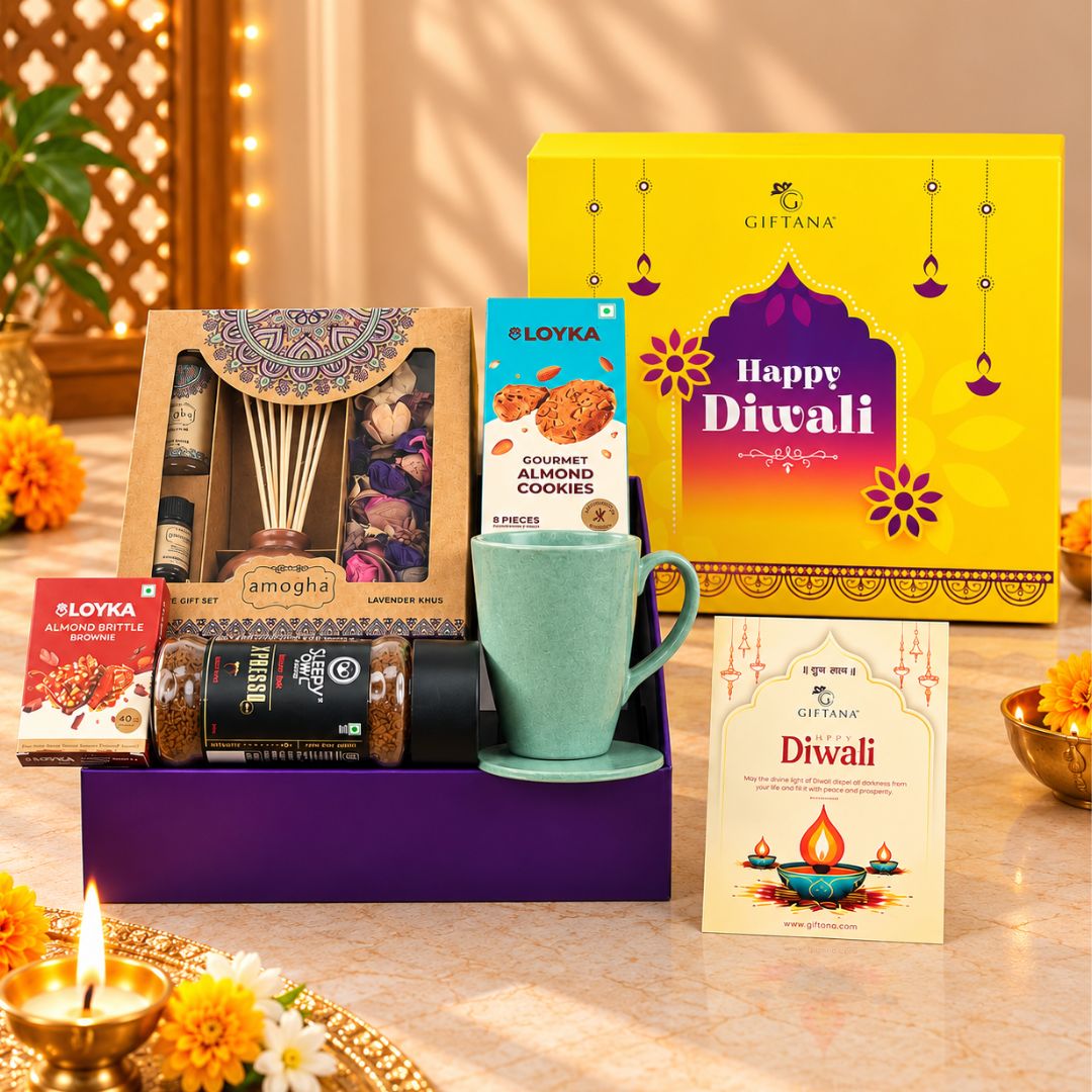 Diwali Coffee and Cookies Set